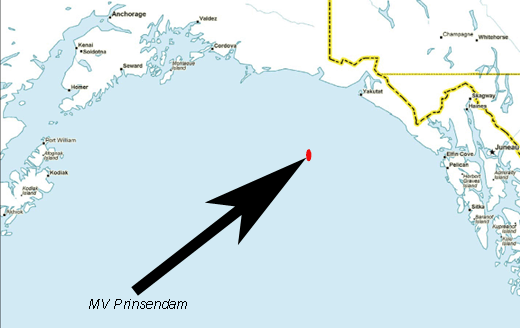 prinsendam-sea-location-chart
